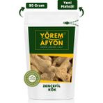 Gülçehre Yörem Afyon Sağlık Dostu Kadim Şifa Kaynağı Kurutulmuş Zencefil Kökü (Zingiber Officinale) | 80gr. - 80 gr