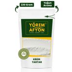 Gülçehre Yörem Afyon Yaratıcı Tarifler İçin Mükemmel Kıvam Artırıcı Krem Tartar {Potasyum Bitartarat} | 220Gr
