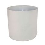 Güleç Yapay Çiçek 25*25*25 Beyaz Metal Saksı