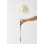 Güleç Yapay Çiçek Yapay Vazo Çiçeği Ortanca 75 Cm 5 Dal Beyaz