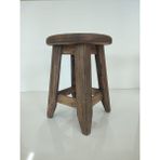 Gülen Mobilya Ahşap Tabure - Ahşap - Ceviz - 30 x 30 x 38