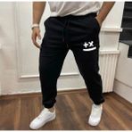 Gülen Smıle Paca Lastikli Erkek Bel Slimfit Eşofman Altı - 01-Siyah