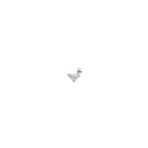 Güler Yüzlü Silver KUŞ ANKA GÜMÜŞ TRAGUS PIERCING - RODYUM BEYAZ