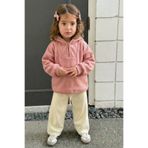 GÜLERBEBECİX Kız Çocuk Kapüşonlu Üst Polar Hırka