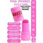 GulFlower Doğal Görünüm Dudak ve Yanak Renklendirici Jel Allık Pembe (Pink) 8 GR