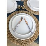 Gulhanile Stackable Mat Beyaz 12 Parça 6 Kişilik Kahvaltı Takımı