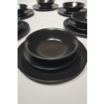 Gulhanile YMK04 Mat Siyah 6 Kişilik 18 Parça Yemek Takımı