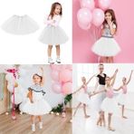 Güllü E Store Beyaz Renk Tütü Etek Bale Eteği Gösteri Eteği Çocuk Bebek Boy - Standart - Çok Renkli