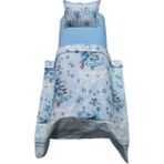 Güllüce Home %100 Pamuklu*tek Kişilik Nevresim Takımı - Açık Mavi - 160 x 240 cm
