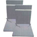 Güllüce Home 2'li Sünger Dolgulu Sandalye Minderi - 40 x 90 cm - Açık Gri