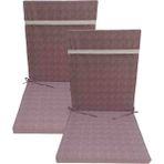 Güllüce Home 2'li Sünger Dolgulu Sandalye Minderi - 40 x 90 cm - Gül Kurusu