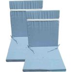 Güllüce Home 2'li Sünger Dolgulu Sandalye Minderi - 40 x 90 cm - Mavi