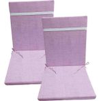 Güllüce Home 2'li Sünger Dolgulu Sandalye Minderi - 40 x 90 cm - Şeker Pembesi
