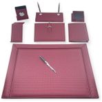 Gülpaş Sümen Takımı Lüx Derı 10 Parça Macro Desen Bordo