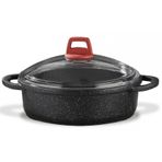 Gülsan 28 cm Granit Döküm Basık Pilav Tenceresi