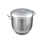 Gülsan Derin Büyük Boy Mega Aşurelik Çelik Tencere Çap 32CM -15,5 Litre