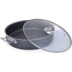 Gülsan Granit Karnıyarık Büyük Tencere - Gri - 38cm