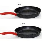 gülsan Gülsan Elit 28-30 Cm Granit Döküm Tava Seti Siyah
