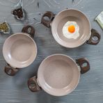 Gülsan Safran 3 Parça 18cm 20cm 22cm Granit Sahan Seti