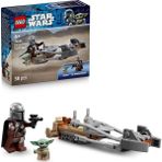 Gültekin 75436 LEGO Star Wars Mandalorian ve Grogunun Hız Motoru 58 Parça +6 Yaş