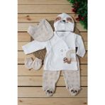 Gültekin Bebe Little Life Yenidoğan 5li Koala Çıngıraklı Hastane ÇIKIŞI-1500 - Kahverengi - 0 - 3 Ay