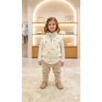 Gültekin Bebe Miss Elitte Fiyonk Yelekli 3 Lü Takım 9-24 AYLIK-997921 - Krem - 18 - 24 Ay