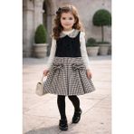 Gültekin Bebe Miss Melinda Güllü Kaz Ayaklı Elbise 3-6 YAŞ-0357508 - Siyah - 4 Yaş