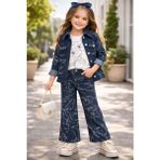 Gültekin Bebe Miss Melinda Pantolonu Çiçekli Ceketli 3 Lü Takım 9-12 YAŞ-319735 - Gül Kurusu - 10 Yaş