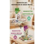 Gültekin Eğitici Oyuncak Seti Manyetik Hayvanlar ve Sebze Meyveler 56 Parça
