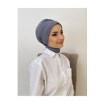 Gültopu Eşarp & Şal Kadın Dubai Bone Şal, Günlük Düz Gri Renk Baş Örtüsü Tesettür Giyim