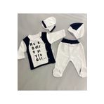 GÜLÜCÜK 4 Lü Bebek Zıbın Seti Yeni Doğan 4lü Takım Bebek Takım Taraftar Beşiktaş Nakışlı