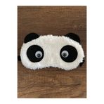 gülümse gel 1 Adet Uyku Bandı Peluş Ayıcık Göz Bandı Panda Uyku Maskesi Göz Maskesi Pelüş