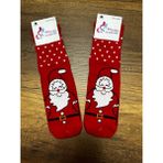 Gülümse Gel 2 Adet Yeni Yıl Çorabı Yılbaşı Çorap Noel Baba Kışlık Havlu Çorap 35-41 - 35 - 41 - Gri