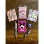 Gülümse Gel Kuromi My Melody Cinnamoroll Kırtasiye Seti NotDefteri Silgi Kalemtıraş KurşunKalem ve Sticker Set