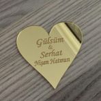 Gülüş Lazer Kesim 25 Adet 6 Cm Pleksi Kalp Süs Ve Mıknatıs Yoktur