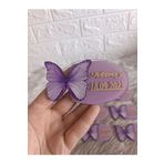 guluslazerkesim 10 ADET ŞEFFAF MAGNET BOYALI KELEBEK FİGÜRLÜ İSME ÖZEL ŞEFFAF MAGNET BEBEK HEDİYELİK