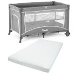 Gulz Raftel 70x120 cm Oyun Parkı Bebek Beşiği + Açık Gri Pamuk Yatak