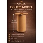GÜLZE (15 cm) SÖĞÜT Renk BOHEM Model- Mobilya Ayağı (Mobilya Ayağı, Dolap, Koltuk, Tv Ünitesi Ayağı)