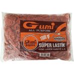 Gummi Lastik Ithal Süper Maydanoz, Ispanak, Pırasa, Ambalaj, Para Lastiği Kırmızı 1 kg