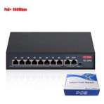 Gümrük Bey 8 Port Poe Switch | 120W Güç, Vlan & Qos Destekli, Ip Kamera ve Ağ Cihazları Için Ethernet Switch