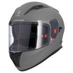Gümrük Bey Shiro Shadow S Beden Motosiklet Kaskı Mat Asphalt/nardo SH605 - Gri