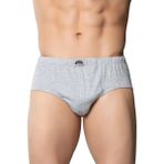 Gümüş 4014 12'lı Paket Erkek Penye Renkli Kom Slip Külot - Gri - 3XL