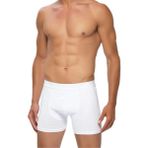 Gümüş 4018 Likralı 6 Adet Beyaz Erkek Boxer