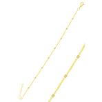 Gümüş Altın Yaldızlı Pullu Gurmet Zincir Bileklik Sgtl10661gold