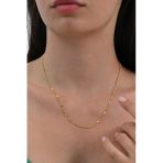 Gümüş Altın Yaldızlı Pullu Gurmet Zincir. Sgtl10625gold