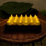 Gümüş Avm Beyaz Ledli Mum,özel Gün,kutlama,kına 24 Adet, Tealight Mum Pilli