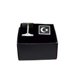 Gümüş Ay Yıldız Kol Düğmesi [Flg000004]
