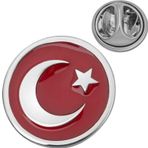 Gümüş Ay Yıldız Rozet SL7123