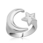 Gümüş Ay Yıldız Yüzük SL2686