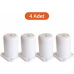 Gümüş Bohem(Kapsül) 15CM Beyaz Ayak , Mobilya Koltuk Baza Ayağı, Sehpa, Tv Ünite Ayak Yükseltici (4 Adet)